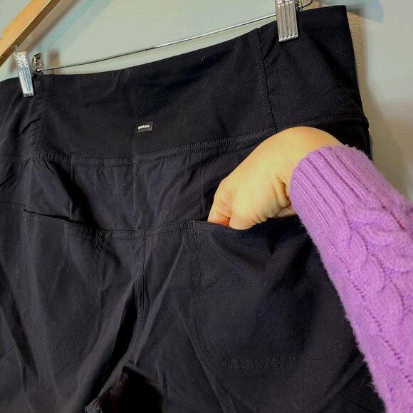 Prana Womens Size XL Black Pull On Summit Jogger Pants Active Stretch Athleisure - Picture 8 of 9